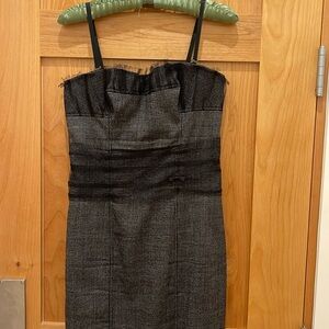 LaPerla tiny houndstooth fitted dress with built in bra cups